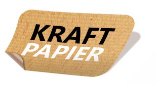 Kraftpaier Aufkleber drucken