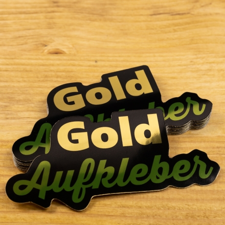 Gold Aufkleber drucken