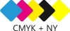CMYK Druck mit Neon-Gelb