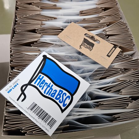 Vereinsaufkleber als Fanartikel