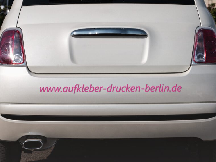 Autobeschriftung Berlin – Fahrzeugbeschriftung aus Folienplott