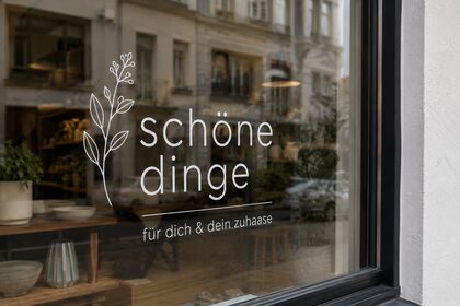 Schaufensterbeschriftung mit Folienplott