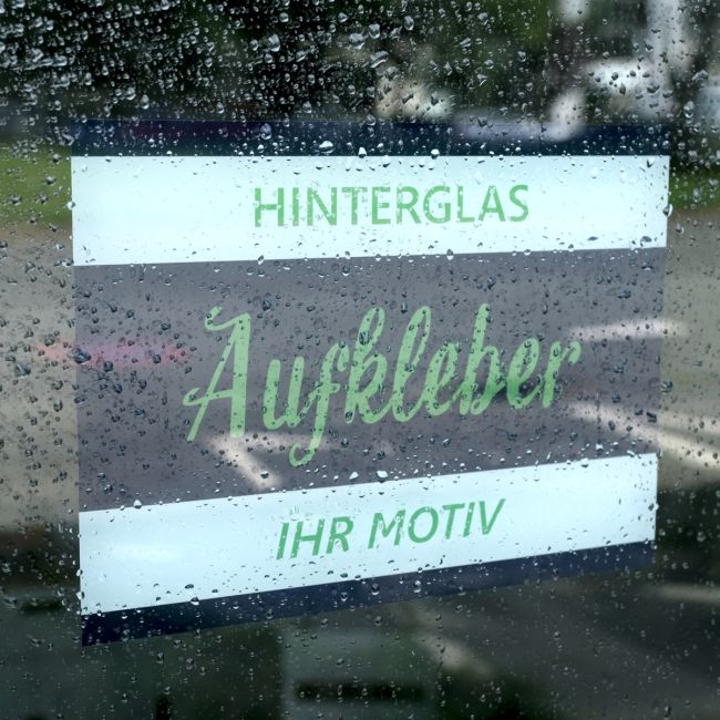 Hinterglasaufkleber drucken lassen