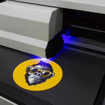 UV Digitaldruck Aufkleber rund