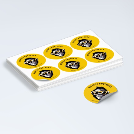 Runde Sticler als Bogenware