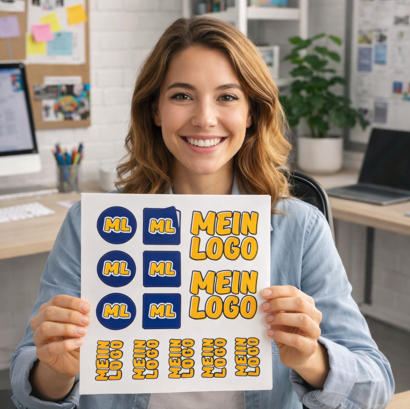 Stickerbogen drucken in Freiform