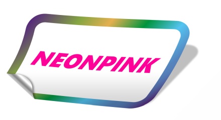 Aufkleber Neon Pink