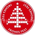 Weihnachtsaufkleber - Auf Wunsch mit Logo oder individuellem Text