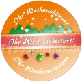 Weihnachtsaufkleber - Auf Wunsch mit Logo oder individuellem Text