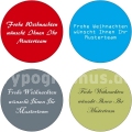 Weihnachtsaufkleber - Auf Wunsch mit Logo oder individuellem Text