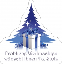 Briefaufkleber Freiform