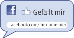 Facebook gef&auml;llt mir Aufkleber