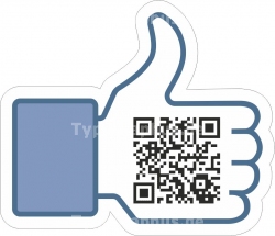 Facebook QR Aufkleber