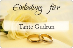 Hochzeitsaufkleber Einladung personalisiert