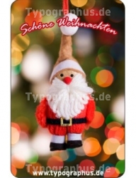 Weihnachtsaufkleber abgerundete Ecken