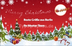 Weihnachtsaufkleber eckig