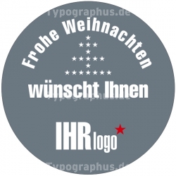 Weihnachtsaufkleber Individuell Rund 10