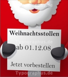 Weihnachtsstollen Weihnachtsaufkleber