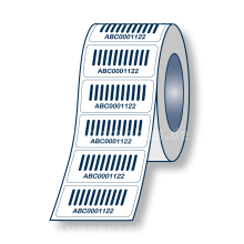 Barcode Etiketten Papier 50x30 mm auf Rolle