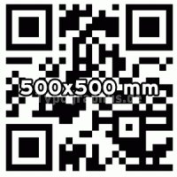 QR Code Aufkleber 500x500 mm | Ab 1 St&uuml;ck