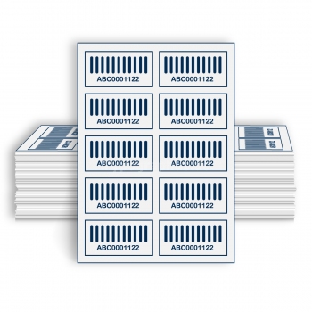 65 Stk. Barcode Etiketten 38x21 mm Papier gl&auml;nzend