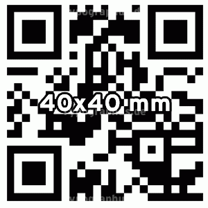 QR Code Aufkleber 40x40 mm | Ab 100 St&uuml;ck