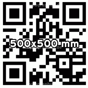 QR Code Aufkleber 500x500 mm | Ab 1 St&uuml;ck