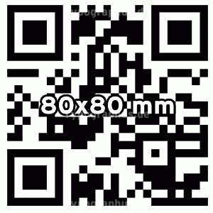 QR Code Aufkleber 80x80 mm | Ab 50 St&uuml;ck