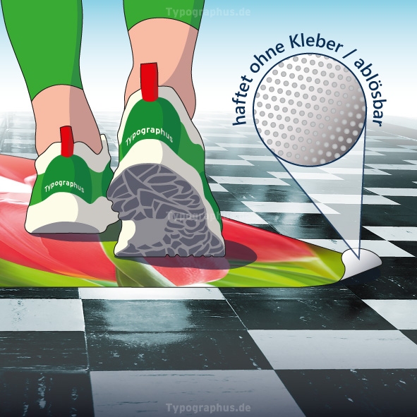 Floor Graphics - Bodenaufkleber INDOOR / YUPO