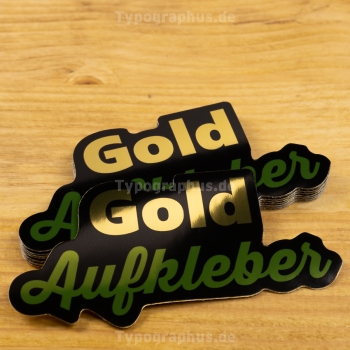 Aufkleber Folie Gold