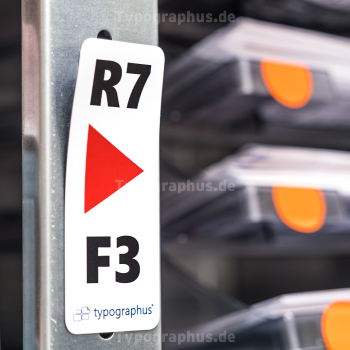 Lagerplätze beschriften